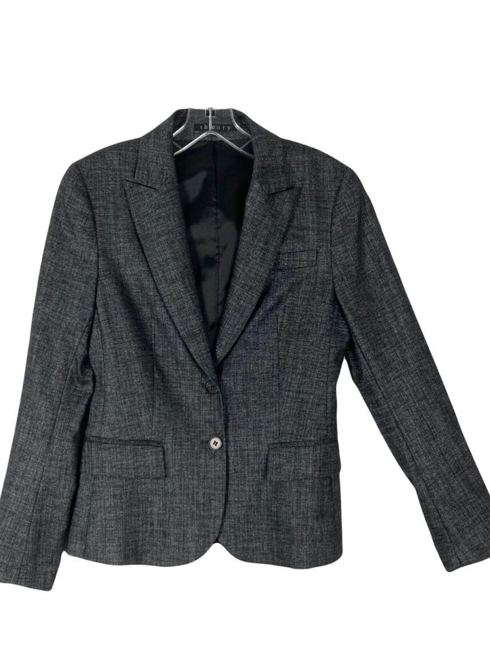 Theory Dark Gray Women's Tailored Blazer Size 2
